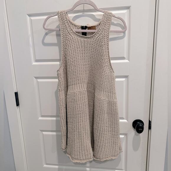 POL Dresses & Skirts - POL Chunky Knit Sweater Tank Dress